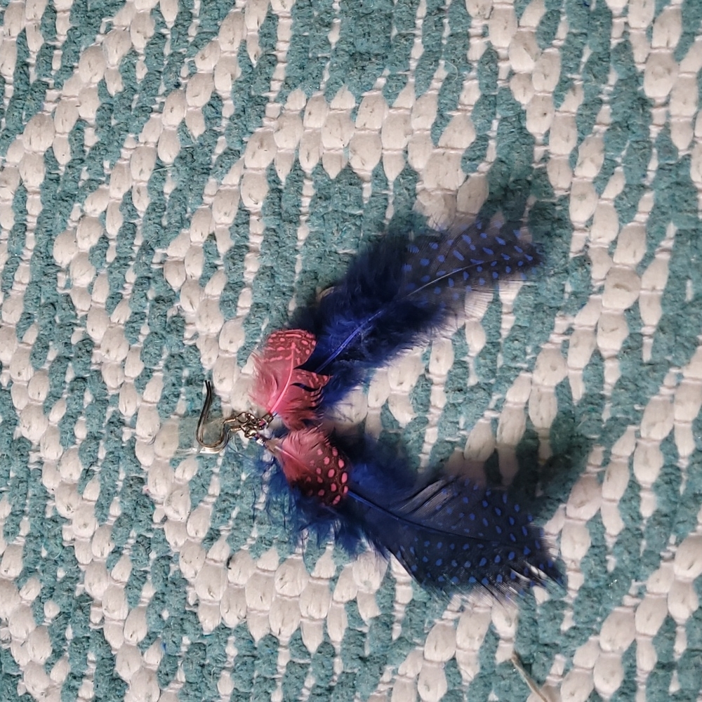 Custom feather earrings